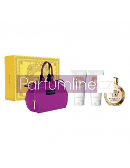 Versace Eros Pour Femme SET: Parfumovaná voda 100ml + Sprchový gél 100ml + Tělové mléko 100ml + Kozmetická taška