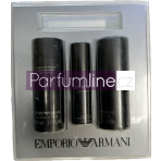 Giorgio Armani Emporio He SET: Toaletní voda 15ml + Tónovací šampón 50ml + Balzám po holení 50ml