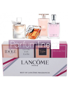 Lancome SET: Miracle Parfumovaná voda 5ml + Tresor Parfumovaná voda 7,5ml + La Vie Est Belle Parfumovaná voda 4ml + Idole Parfumovaná voda 5ml